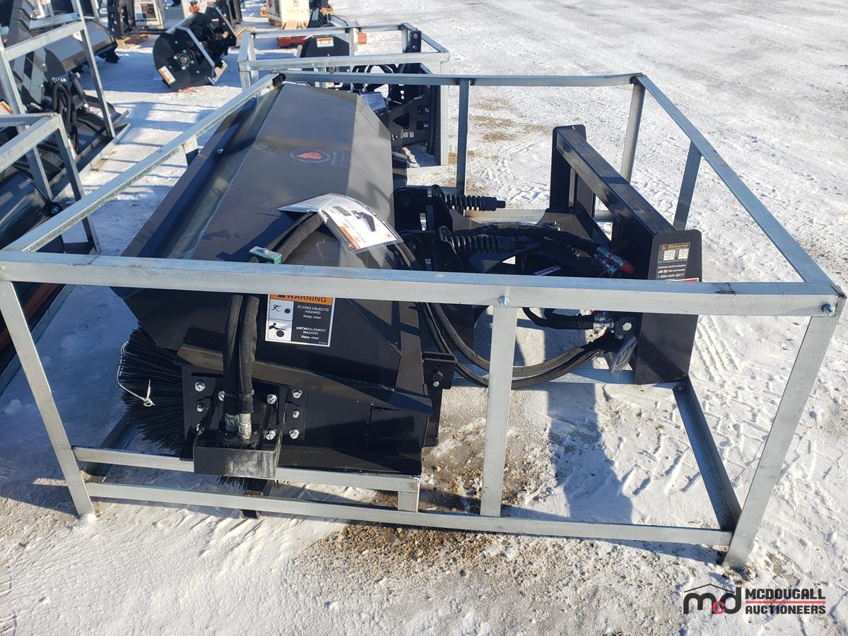2024 Wolverine PAB-11-72W Skid Steer Heavy Duty Hydraulic Angle Broom