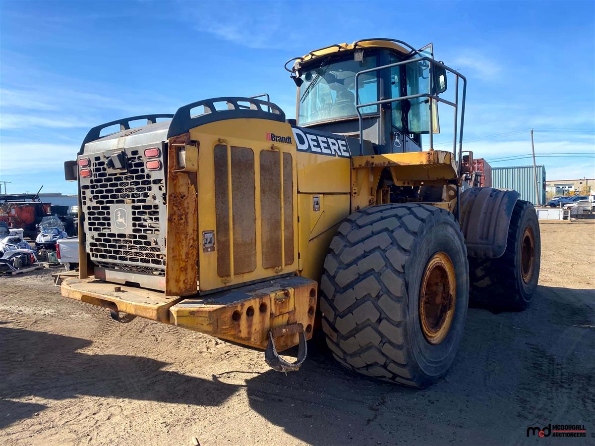 2016 John Deere 844K-II Wheel Loader (Non-Runner) w/ Bucket & Parts
