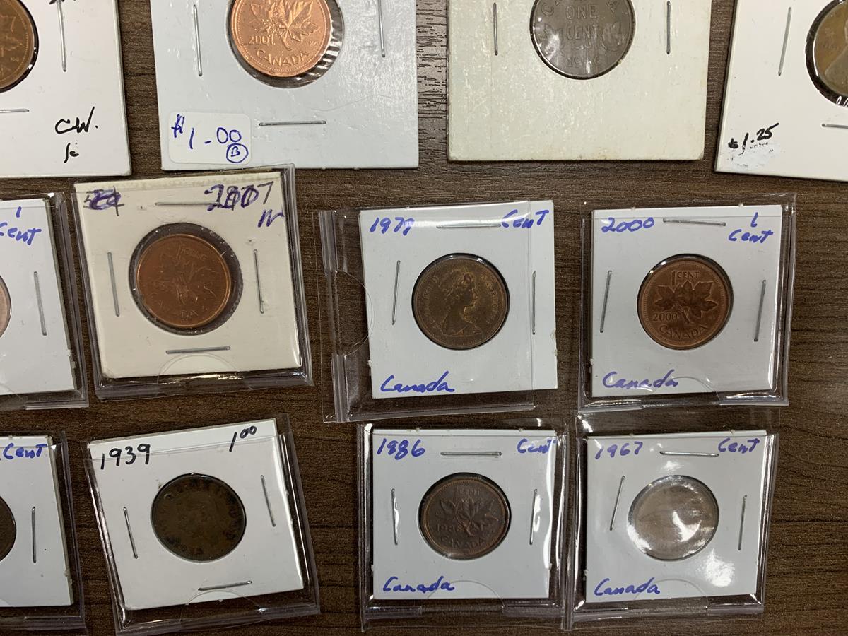 (30) Pennies in Protective Cases