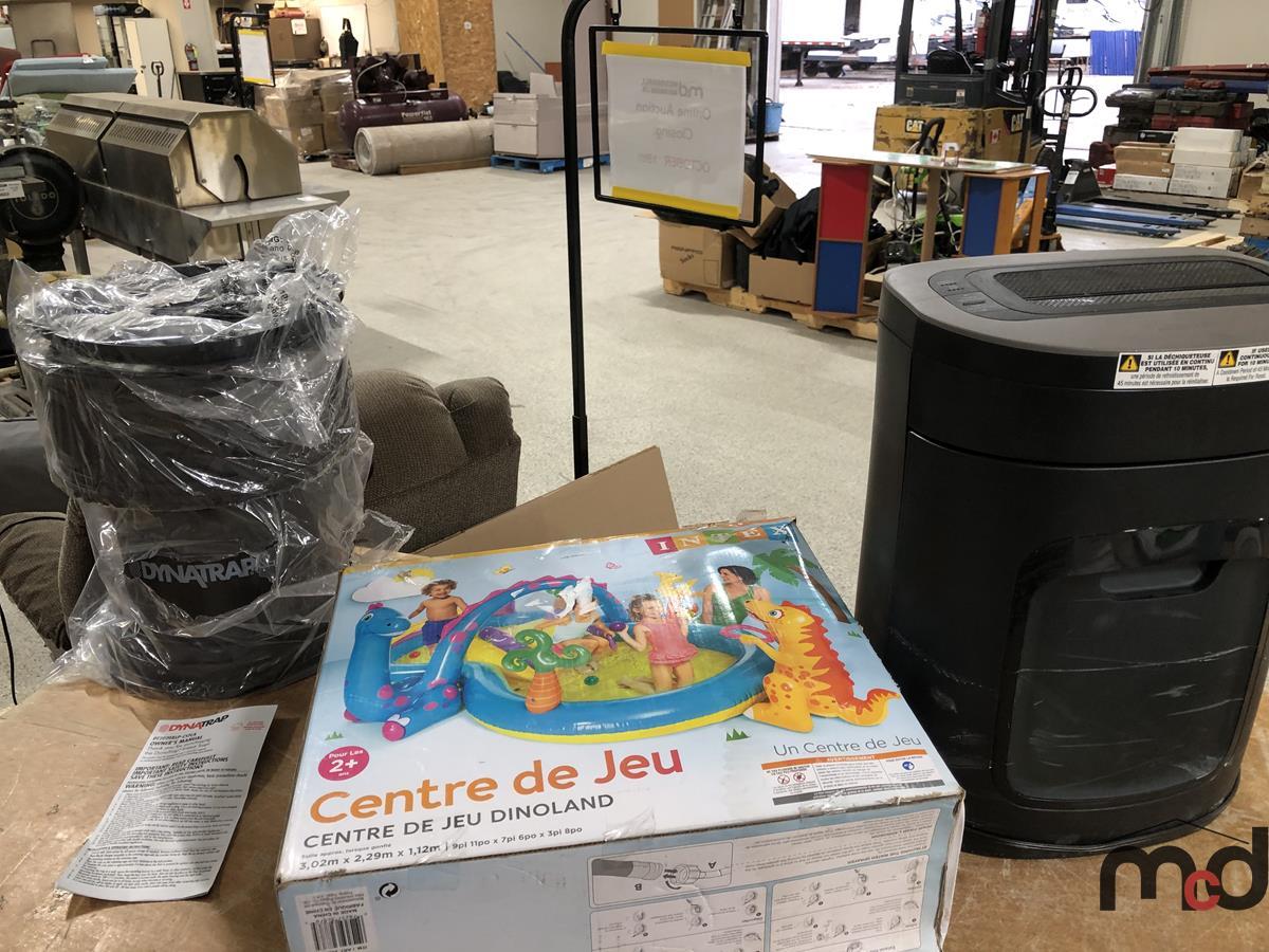 Paper Shredder, Insect Trap & Inflatable Play Center