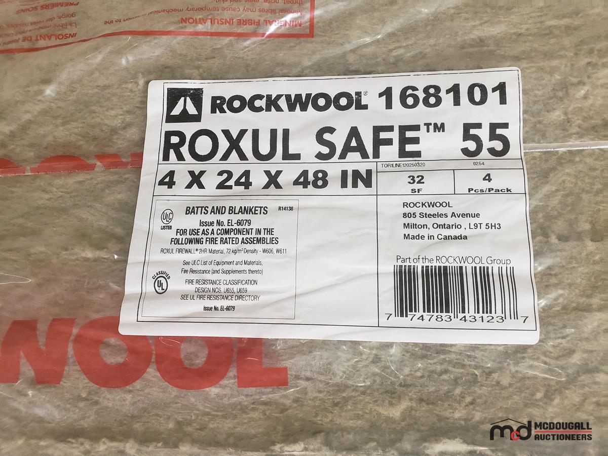 (3) Bundles of Rockwool Roxul Safe 55 Insulation (4