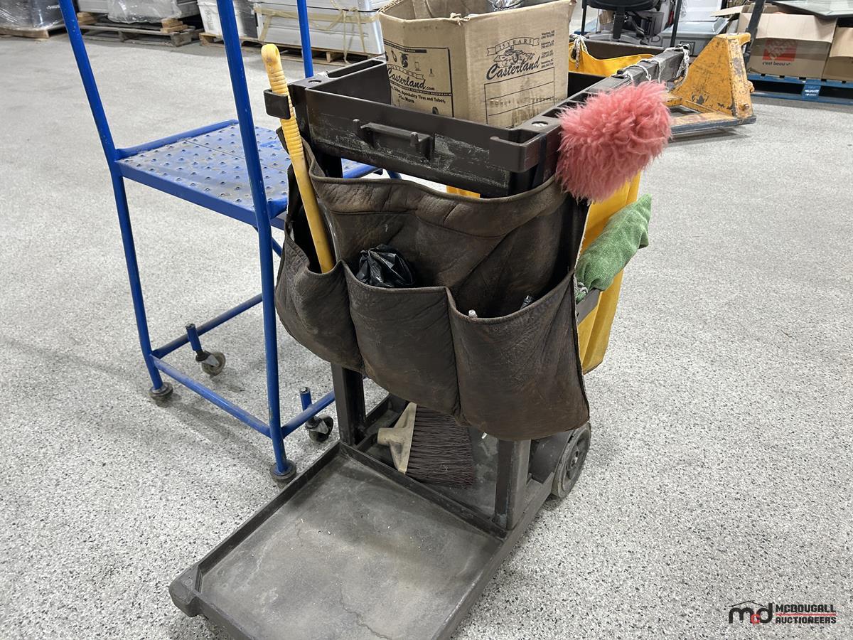 Janitor Cart & Rolling Ladder