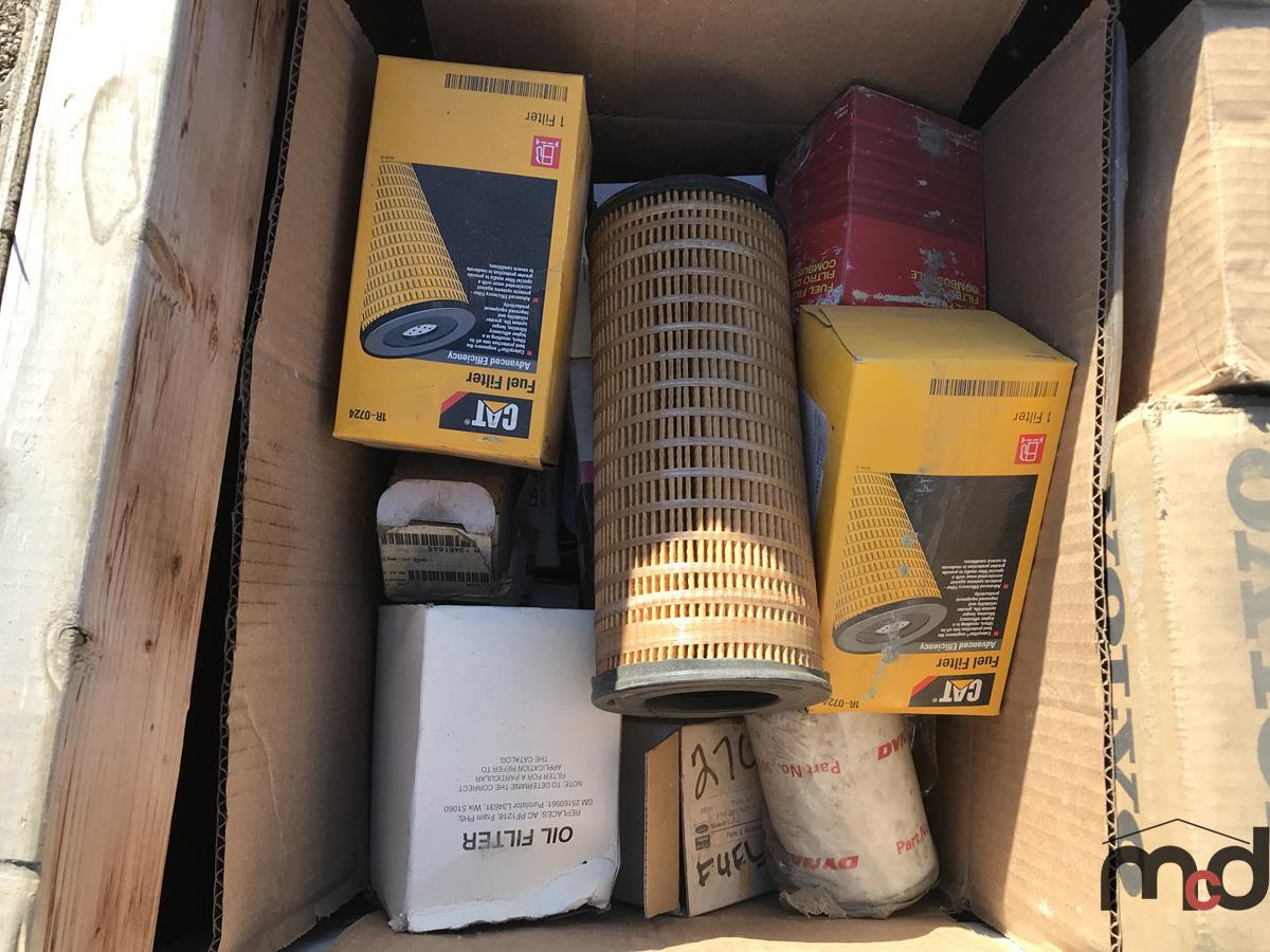 Crate of Assorted Filters