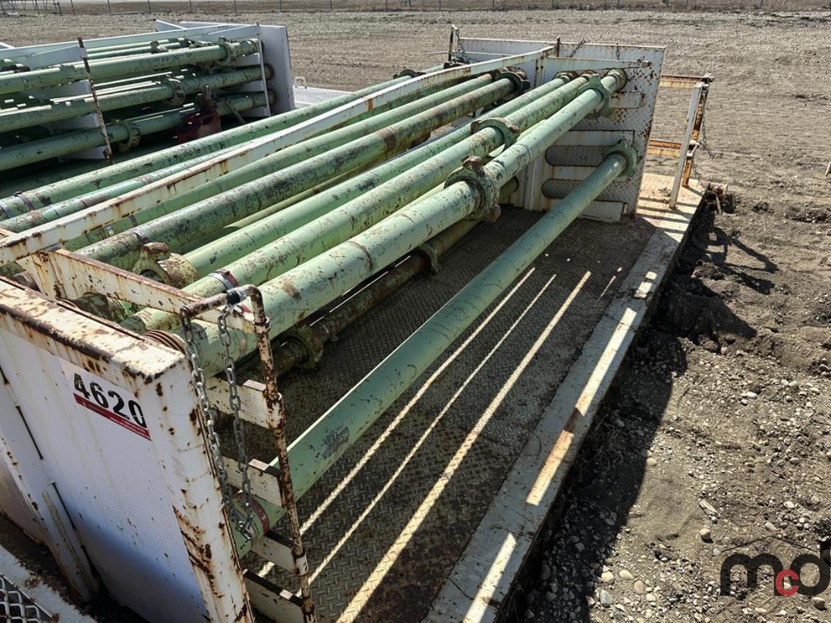 Skid Mounted Pipe Storage Rack w/ Pipe