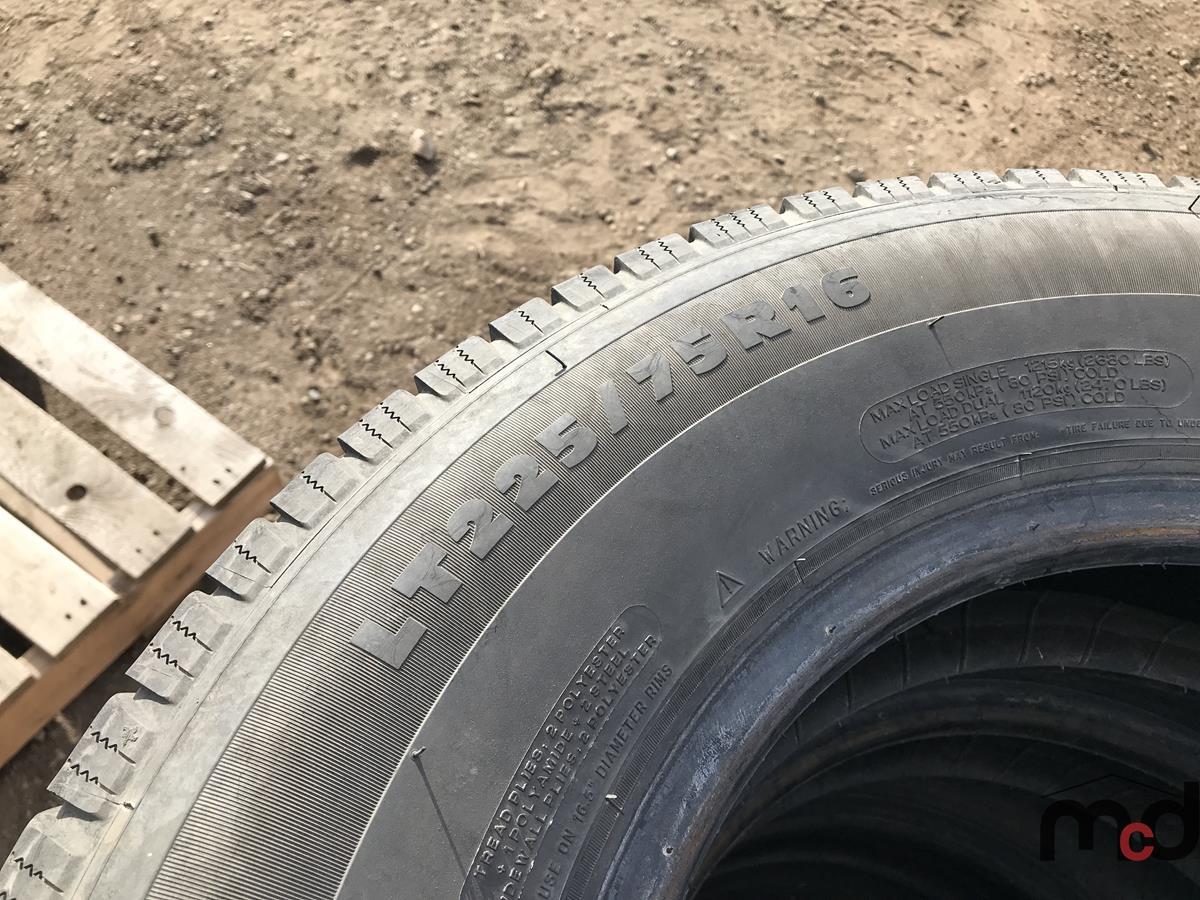 (4) Michelin LT225/75R16 Tires