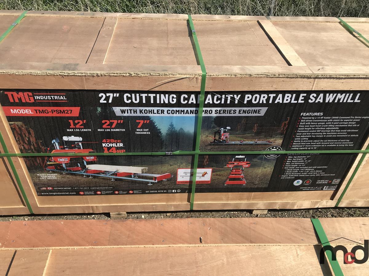 TMG Industrial 27" Portable Sawmill