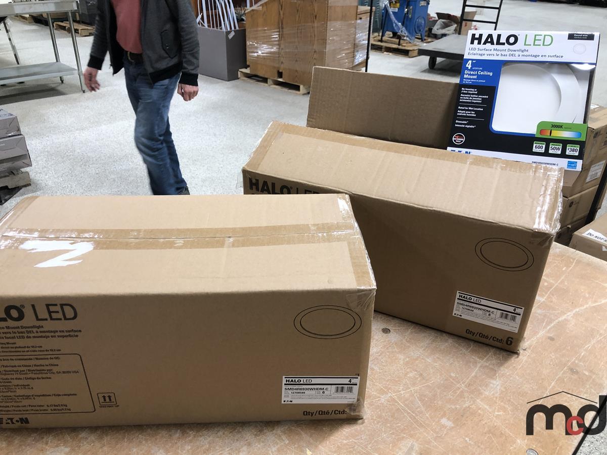 (2) Boxes of LED Ceiling Lights (6 per Box)