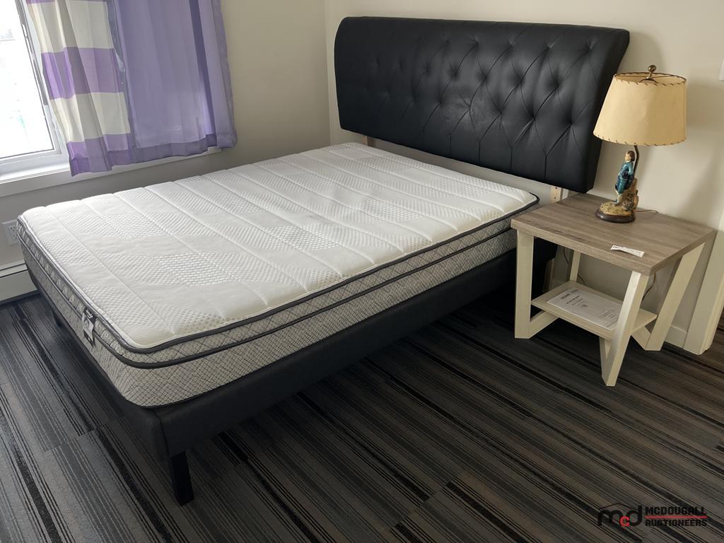 Springwall Mattress, Bedframe, Side Table & Lamp