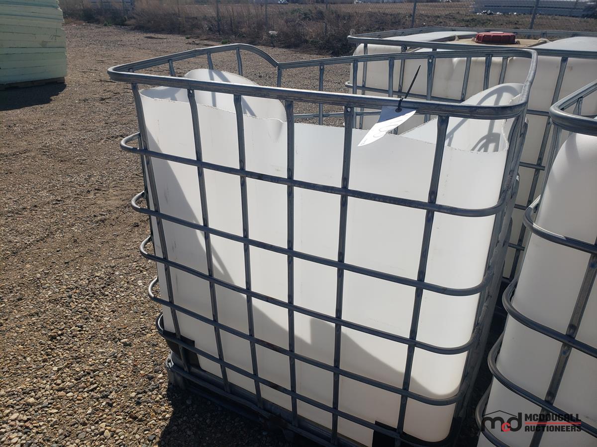 (3) Empty Plastic Liquid Storage Totes