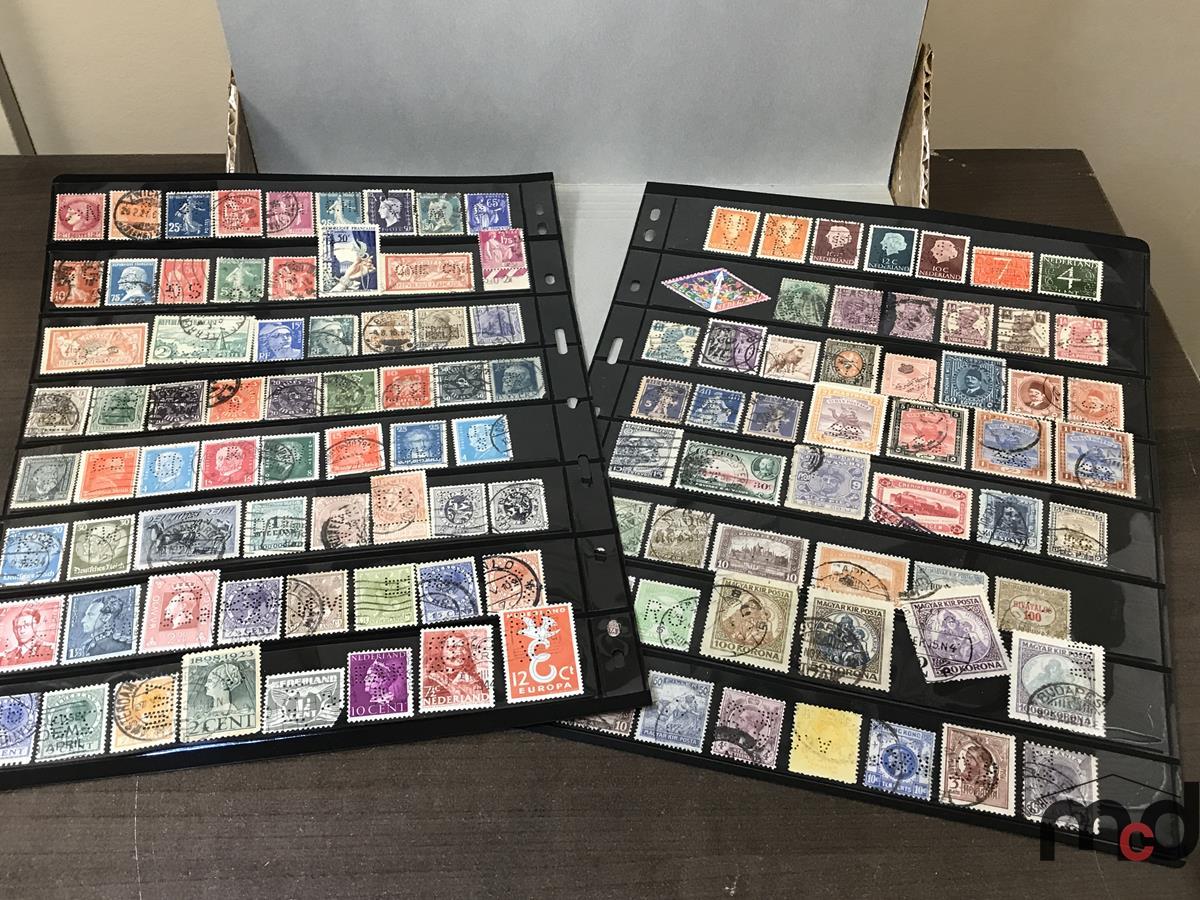 Postage Stamps - Nice Collection of Perfin Stamps From Various ...