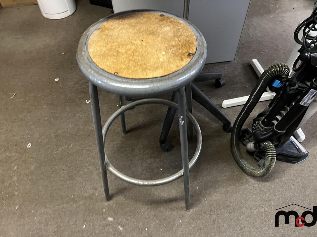 Rolling Desk, Stool, Fan, Vacuum and Misc.