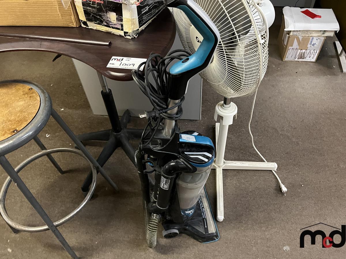 Rolling Desk, Stool, Fan, Vacuum and Misc.