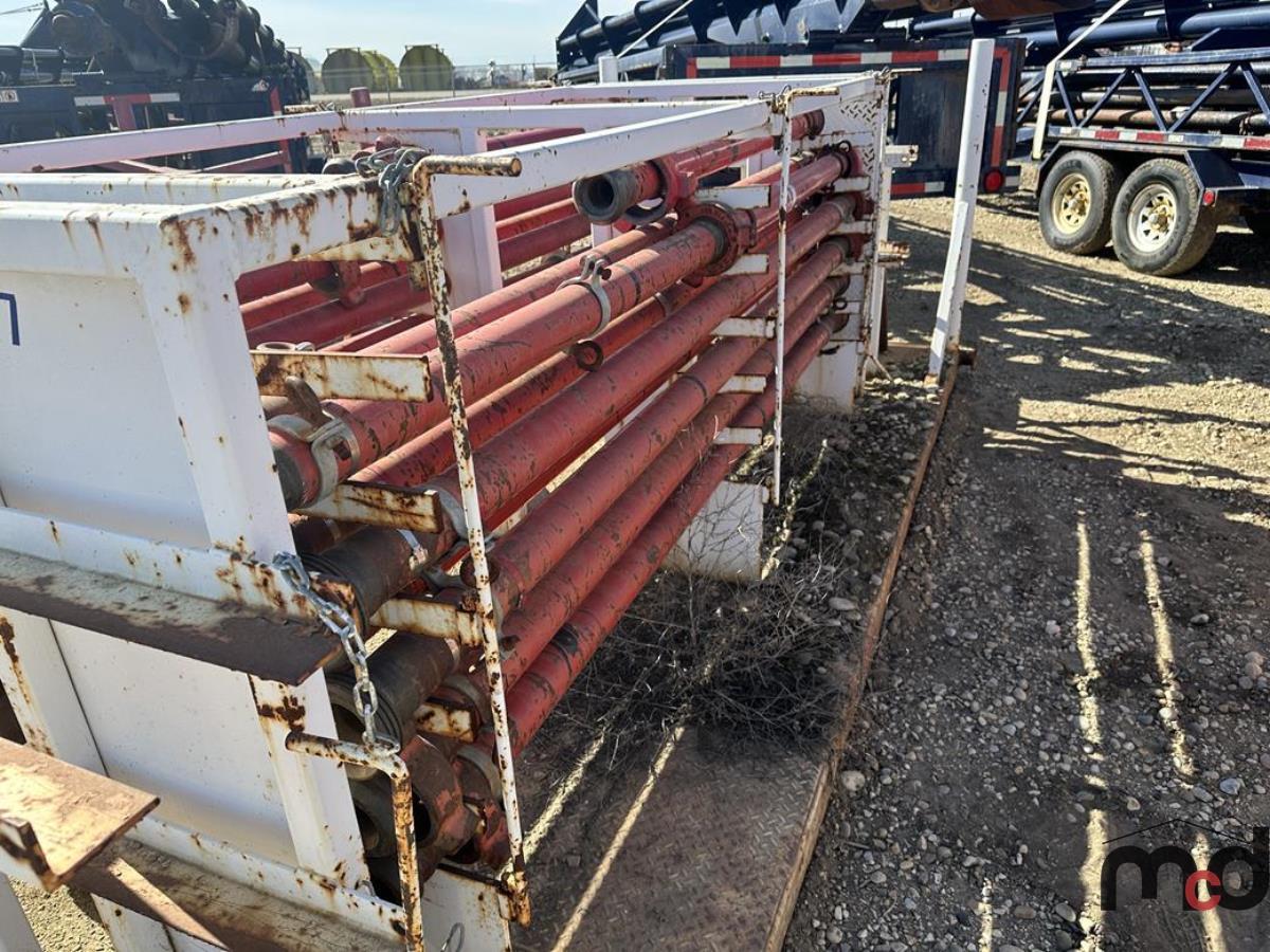 Skid Mounted Pipe Storage Rack w/ Pipe