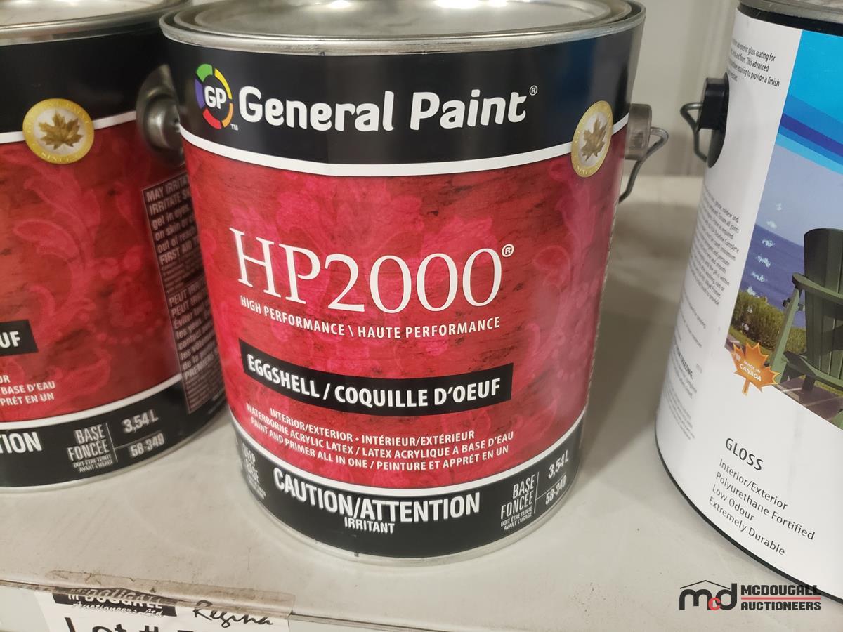 (2) Cans of General Paint HP2000 Interior/Exterior Waterborne Acrylic ...