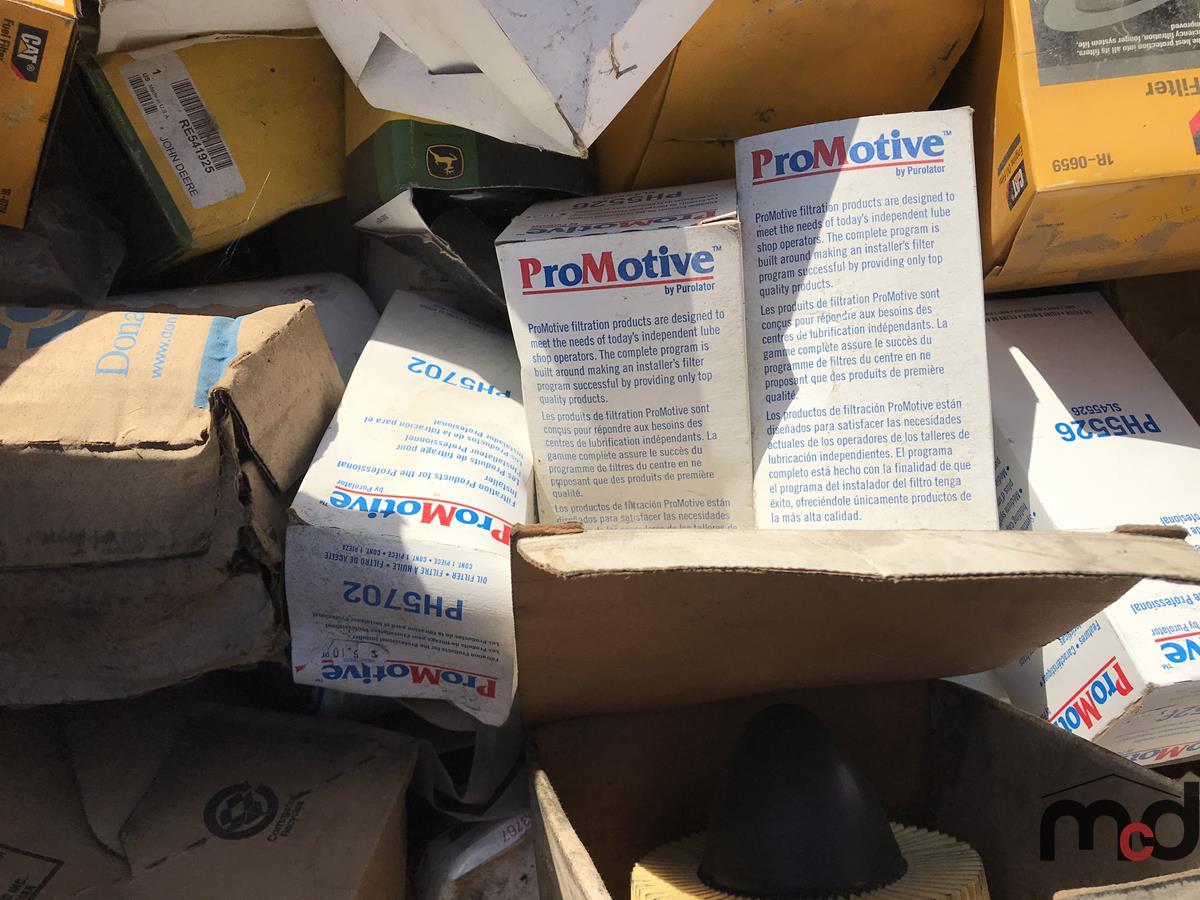 Crate of Assorted Filters