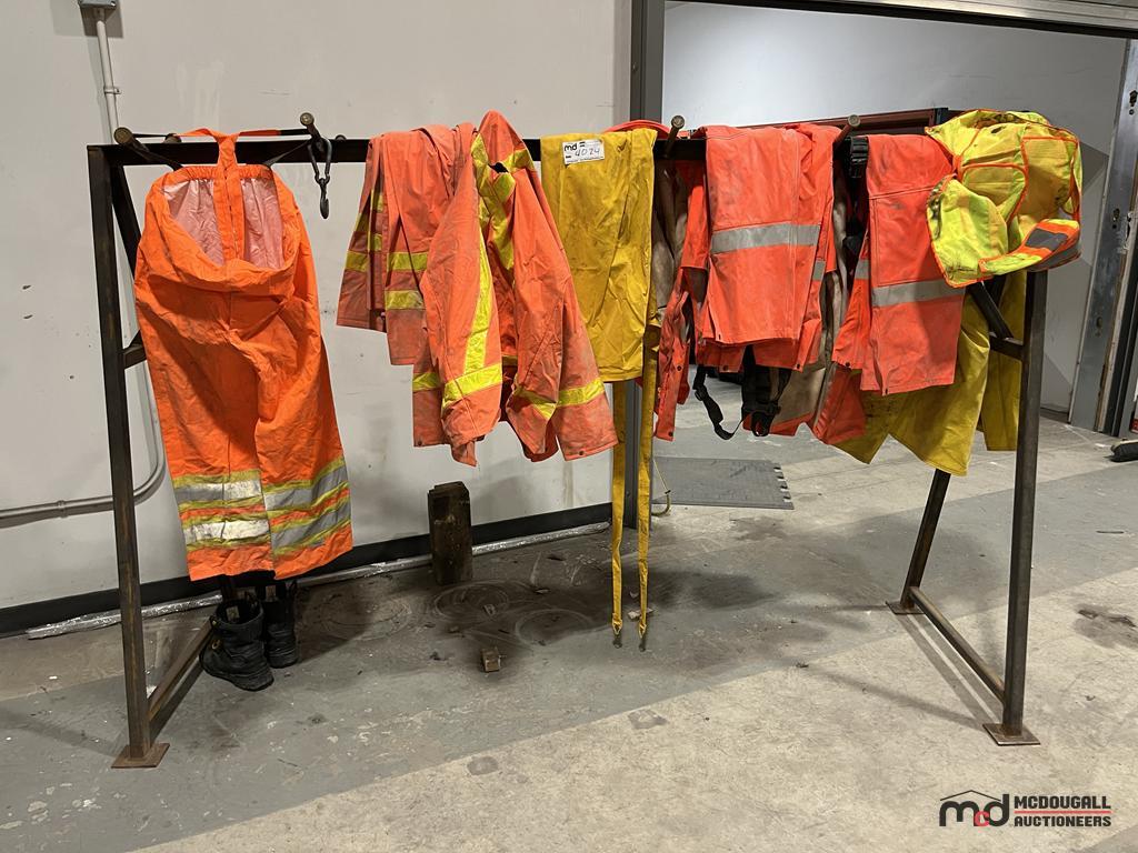 Assorted Hi Vis Outerwear & 8' Rack