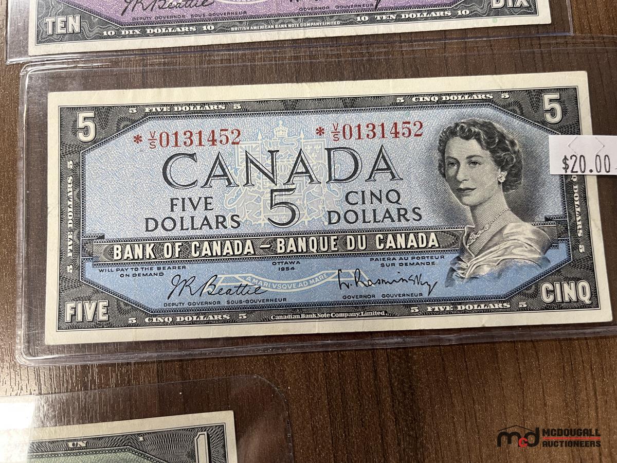 Bank of Canada (7) Different Replacement Banknotes