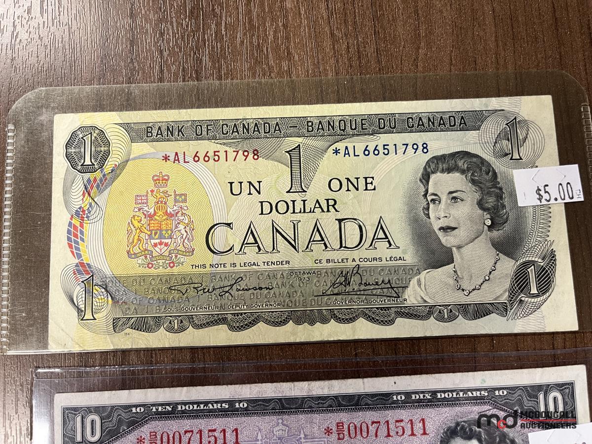 Bank of Canada (7) Different Replacement Banknotes