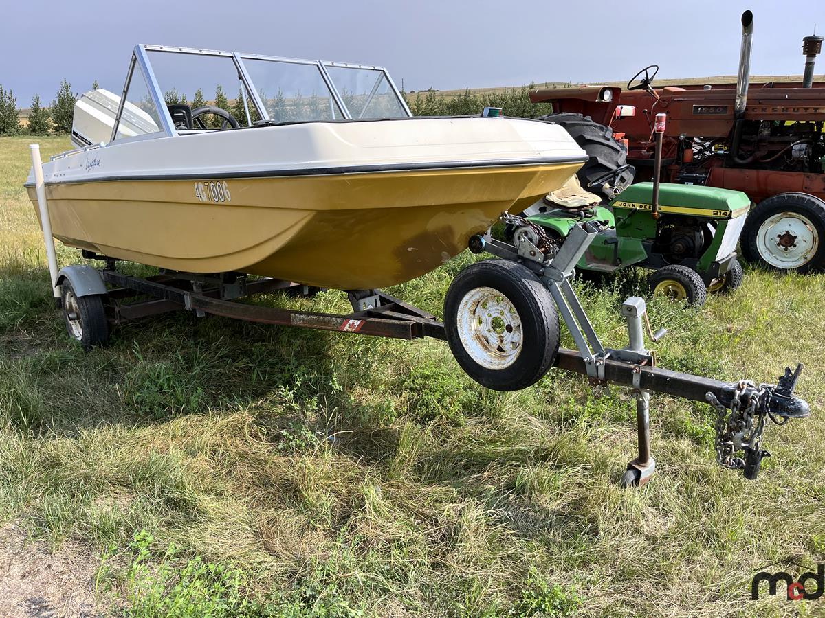 1977 Vanguard Boat w/ 75HP Chrysler Motor & S/A Boat Trailer