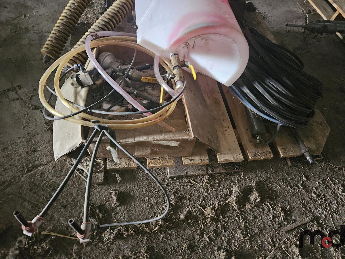 Gas Tank Spring Pallet w/ Fuel Tank, Springs Cords, and More