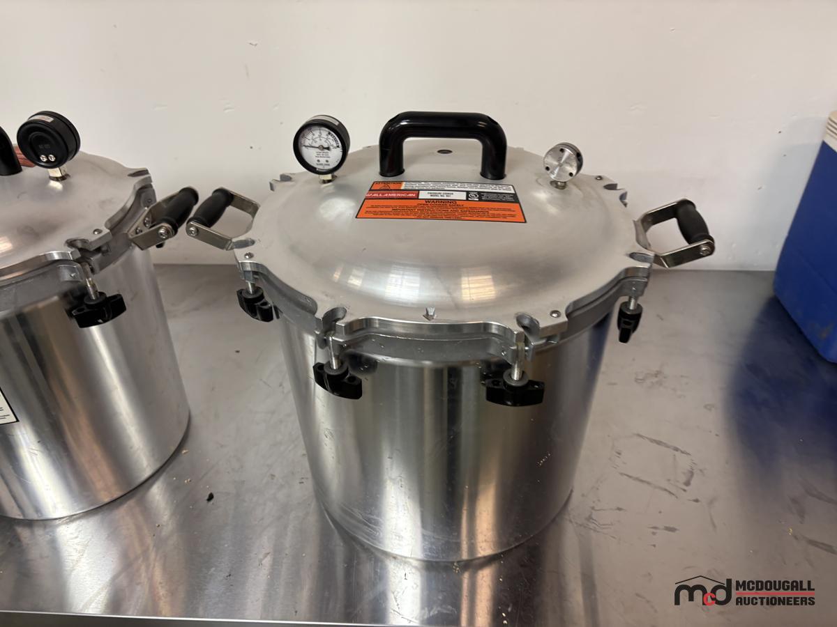 (2) All American Pressure Cookers