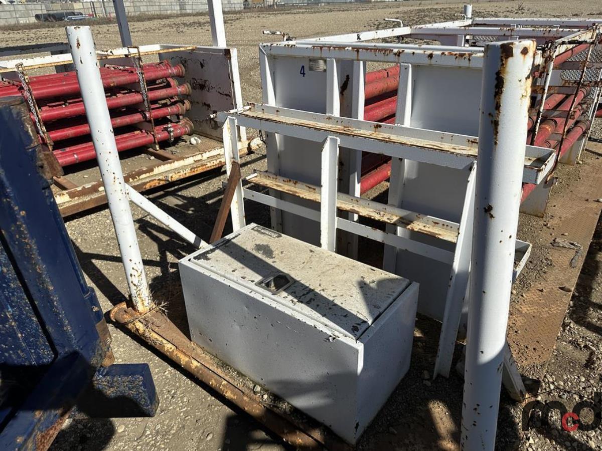 Skid Mounted Pipe Storage Rack w/ Pipe