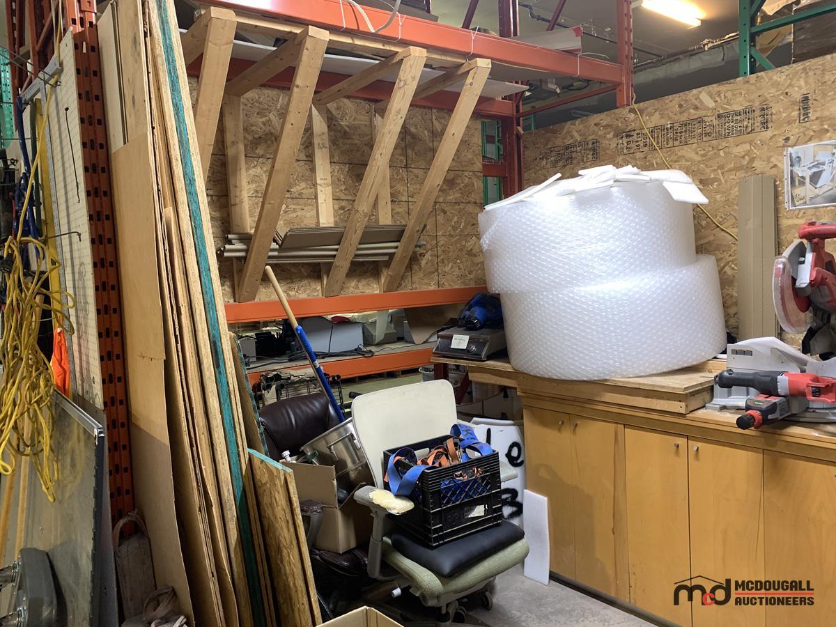 Losner Area Including Wood, Pastial Tool Kit, Bubble Wrap and More