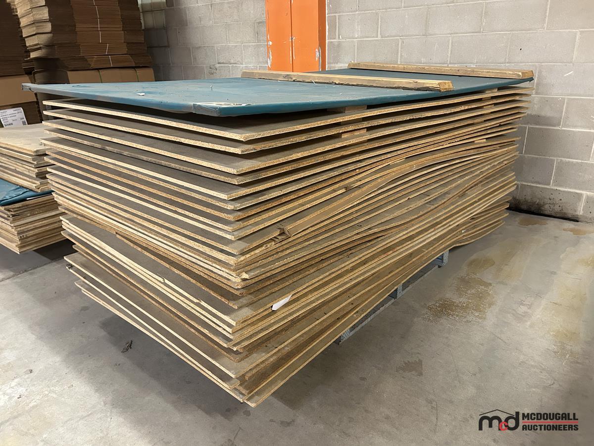 Pallet of Various MDF Sheets