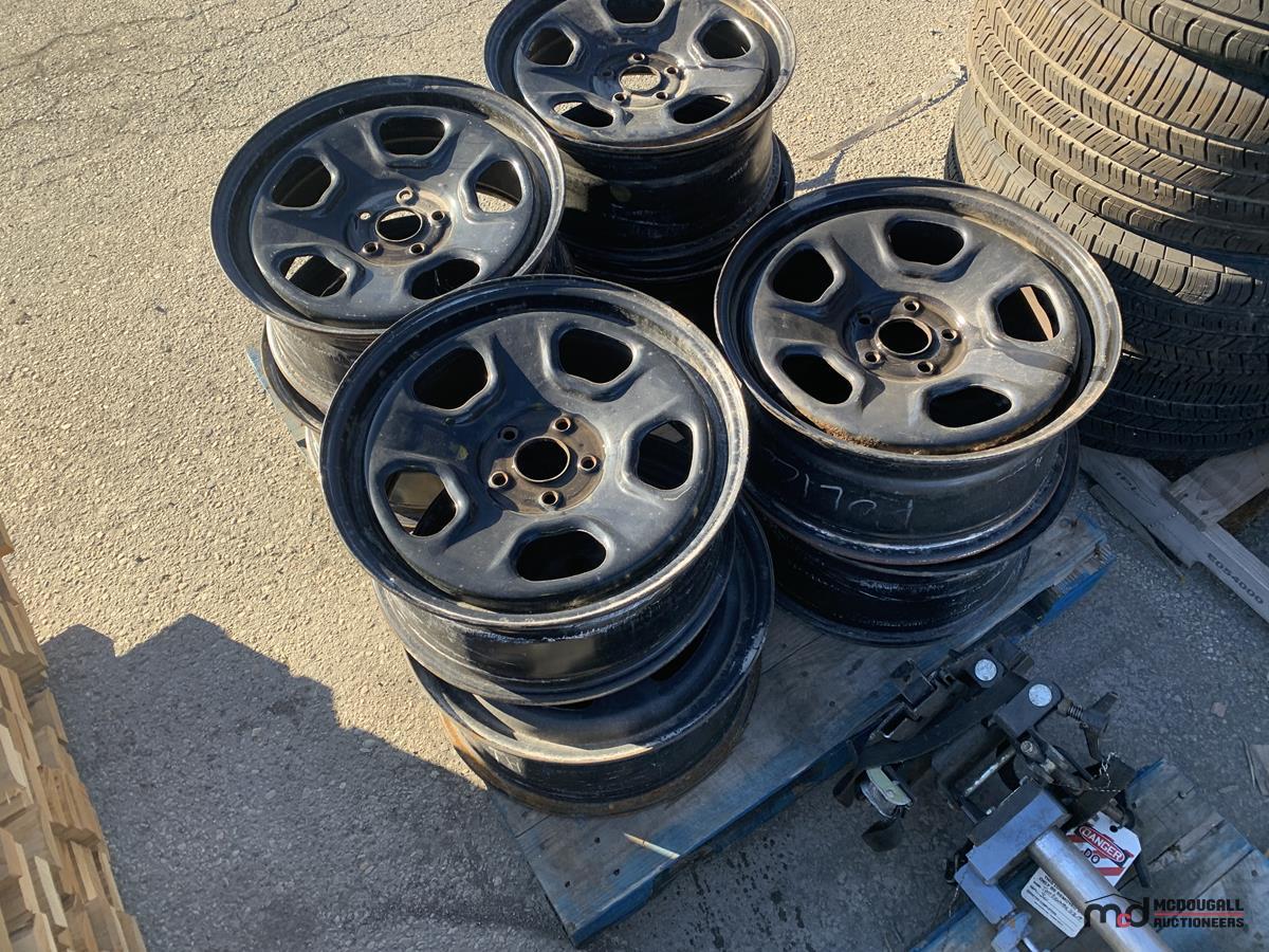 (2) Sets of Steel 5-Bolt Rims (#6755)