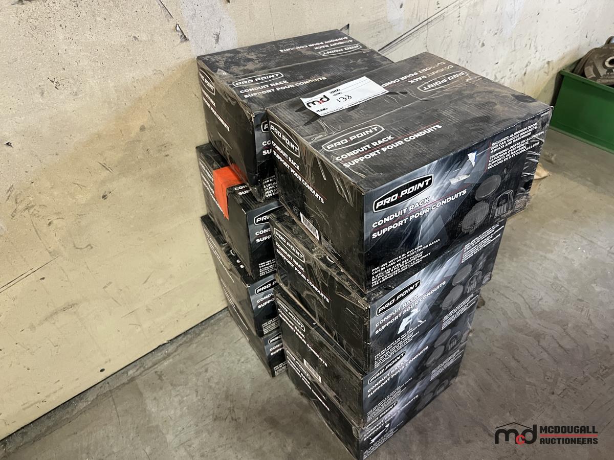 (6) Boxes of ProPoint Conduit Racks, Roller Chain & Chain Block