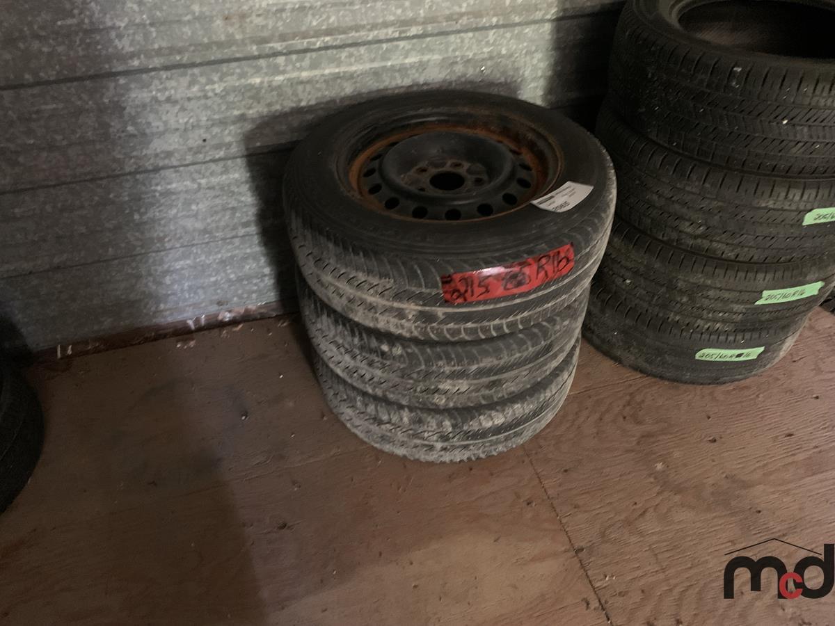 (3) 215/65R16 Tires on 5-Bolt Rims