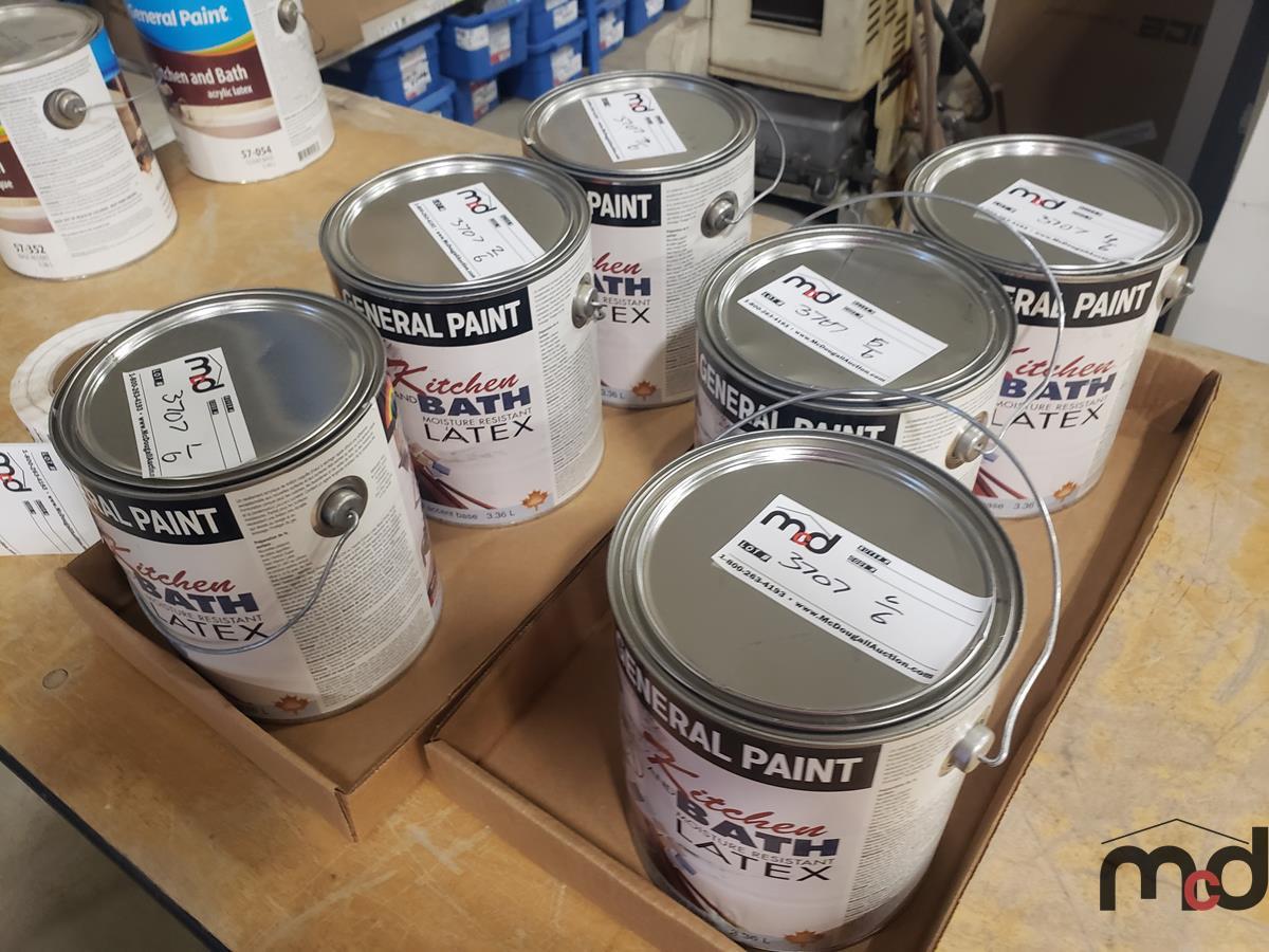 (6) Cans of General Paint