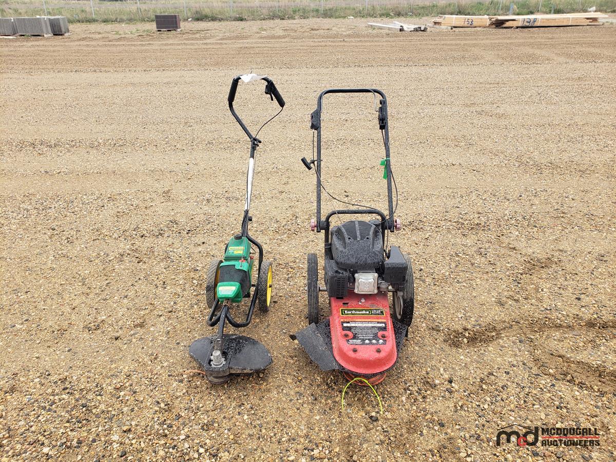 Earthquake 22" Cutting Path and Weed Eater WT3100 Wheeled Trimmer (Non ...
