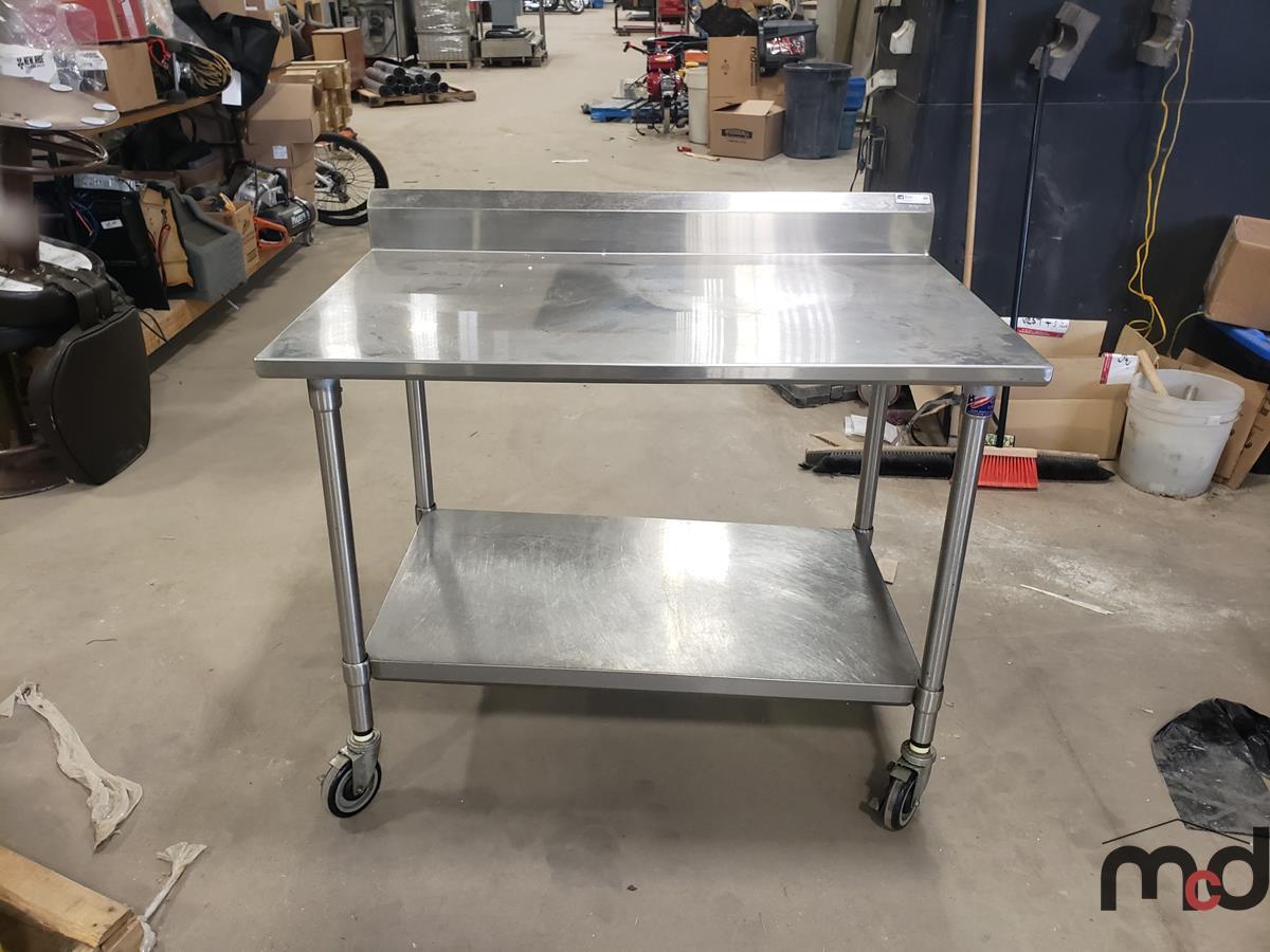 Stainless Steel Table w/ Wheels