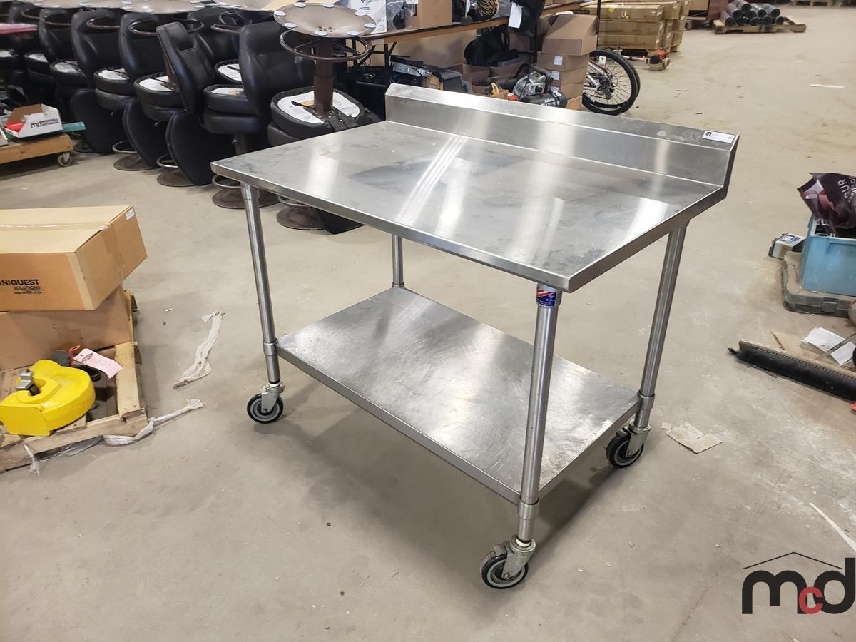 Stainless Steel Table w/ Wheels
