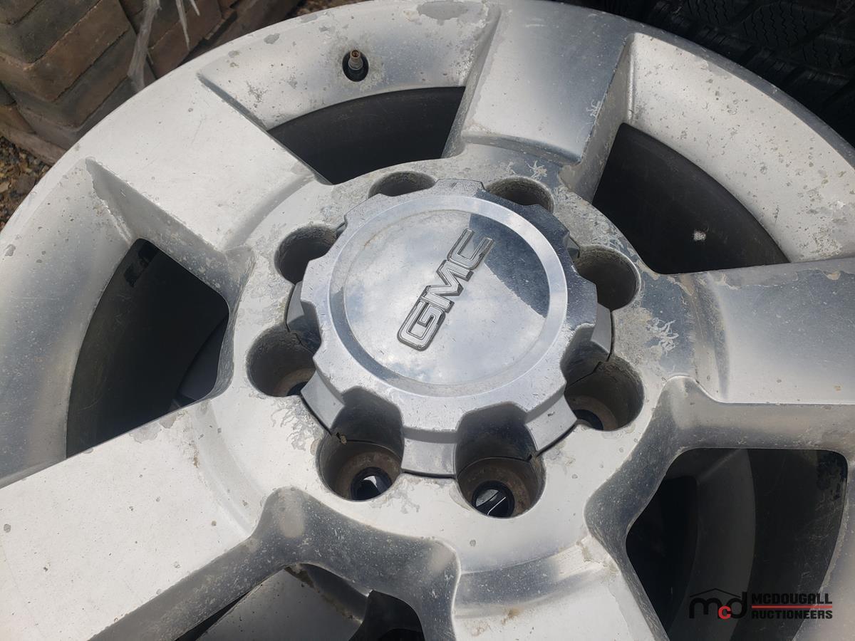 Pallet w/ (4) 225/60R17 Tires & GMC Rims