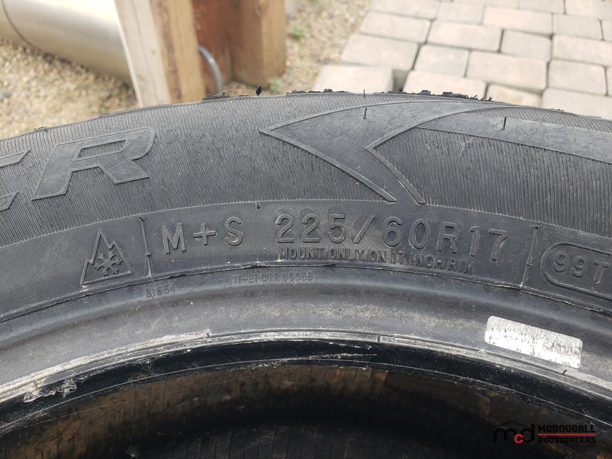 Pallet w/ (4) 225/60R17 Tires & GMC Rims