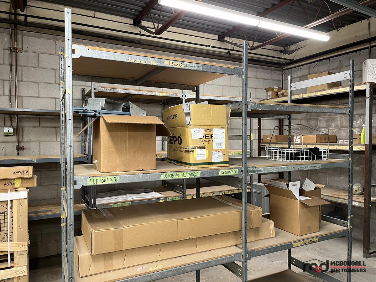 5) Sections of Shelving