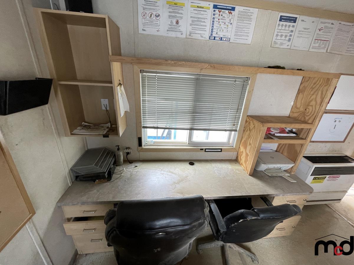 2010 Noble Structures 10' x 18' Skid Mounted Office Shack