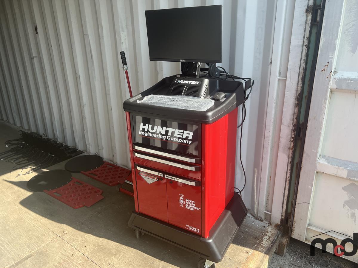 Hunter WinAlign HD670 Alignment Machine w/ Sensors and Turnplate Kit ...
