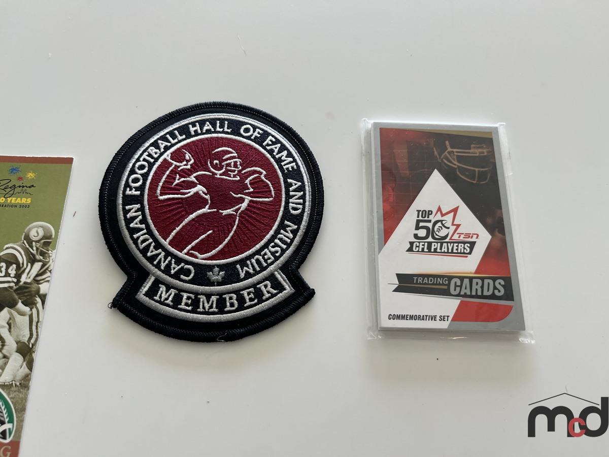 George Reed Football Cards and Hall of Fame Member Patch