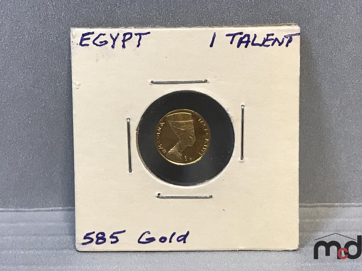 Egypt 1 Talent 585 (14K) Gold Coin - Unknown Authenticity