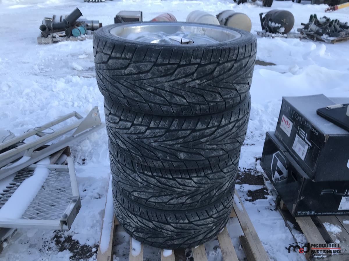 Set of (4) Toyo Tires on (4) Tezzen Rims