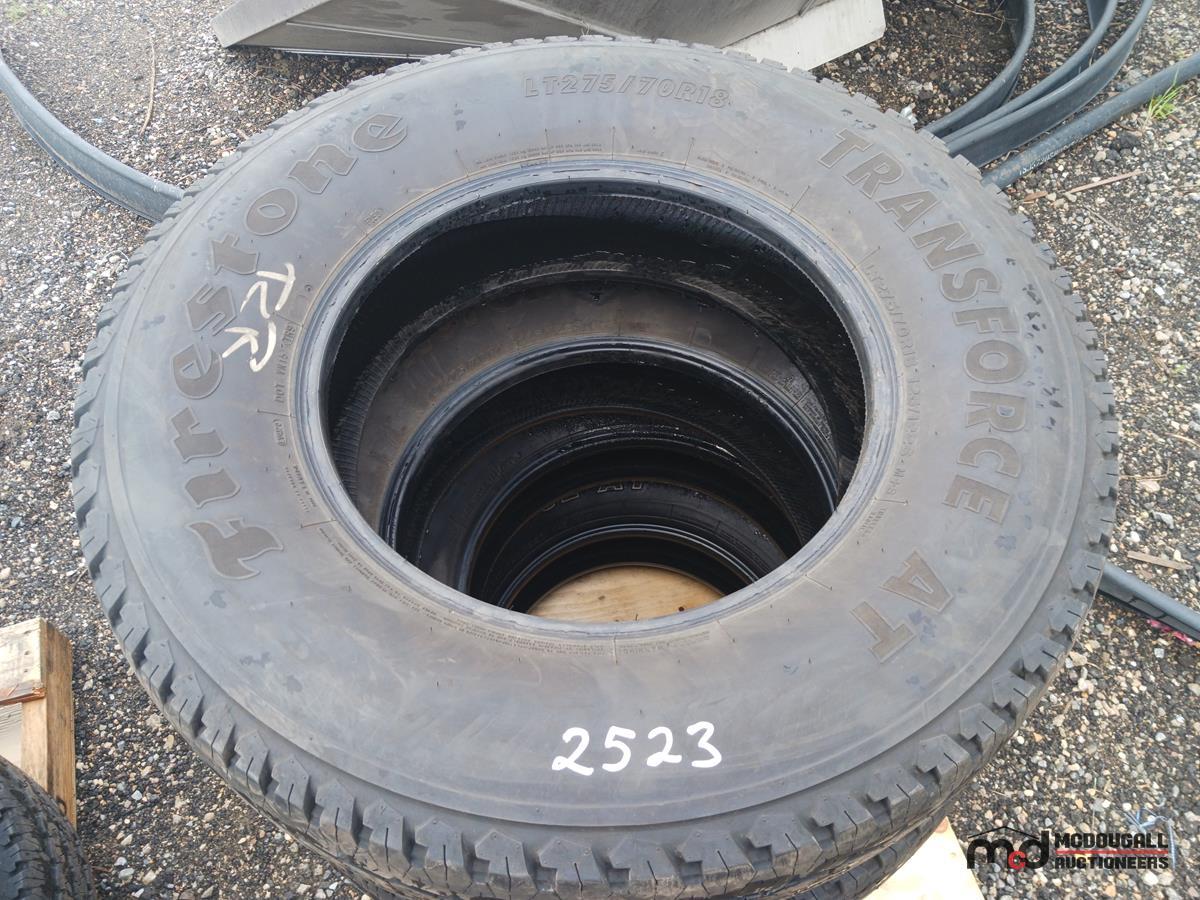 (4) Firestone Transforce LT275/70R18