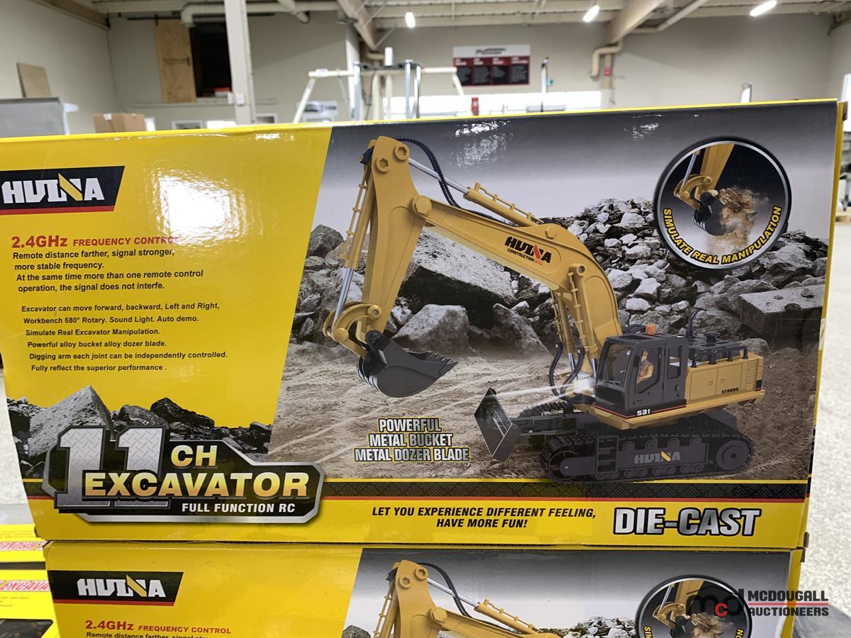 (2) Hulna 11-CH Excavator Full Function RCs