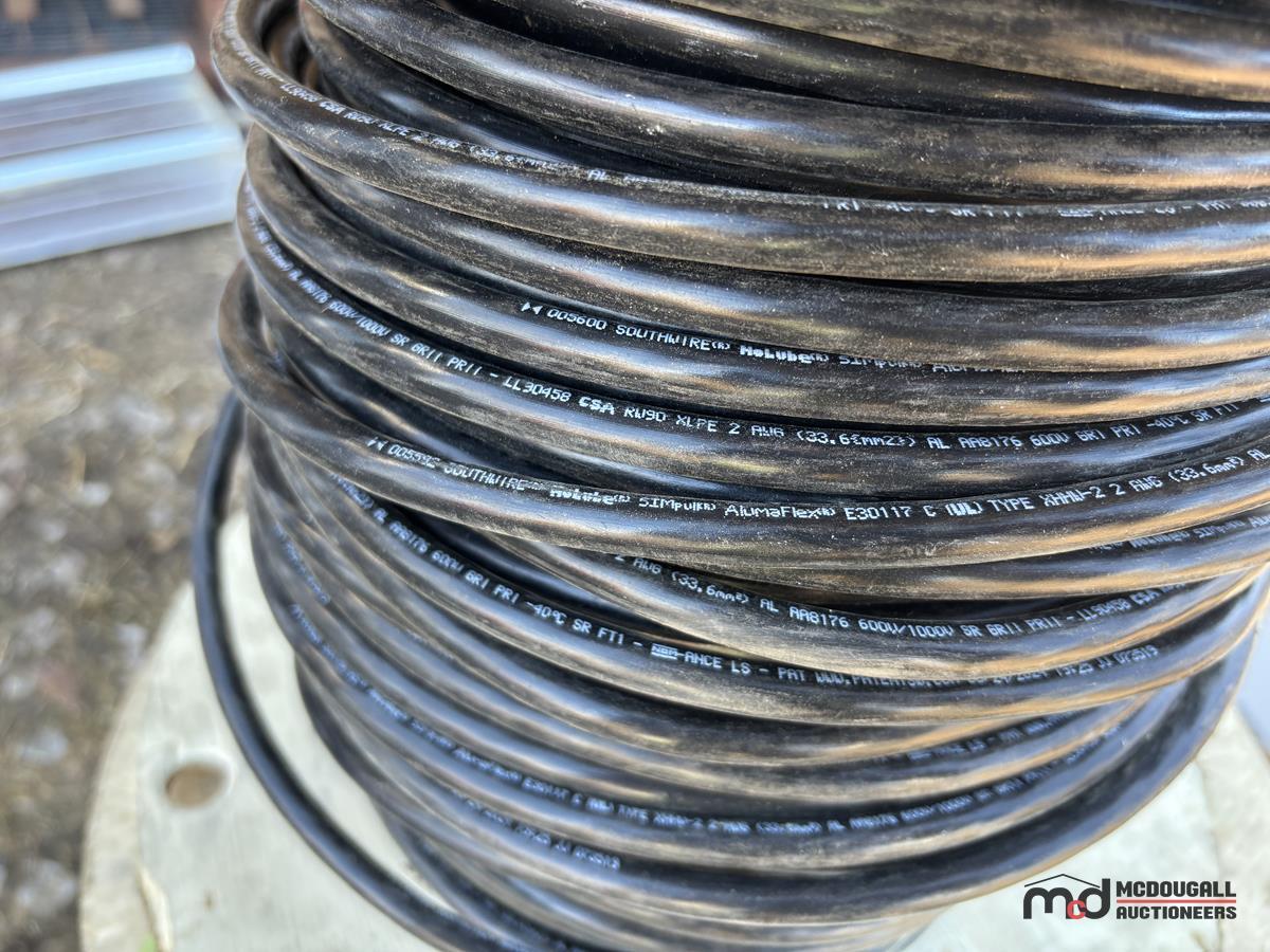 (3) Spool of Alumaflex 2AWG 600/1,000v