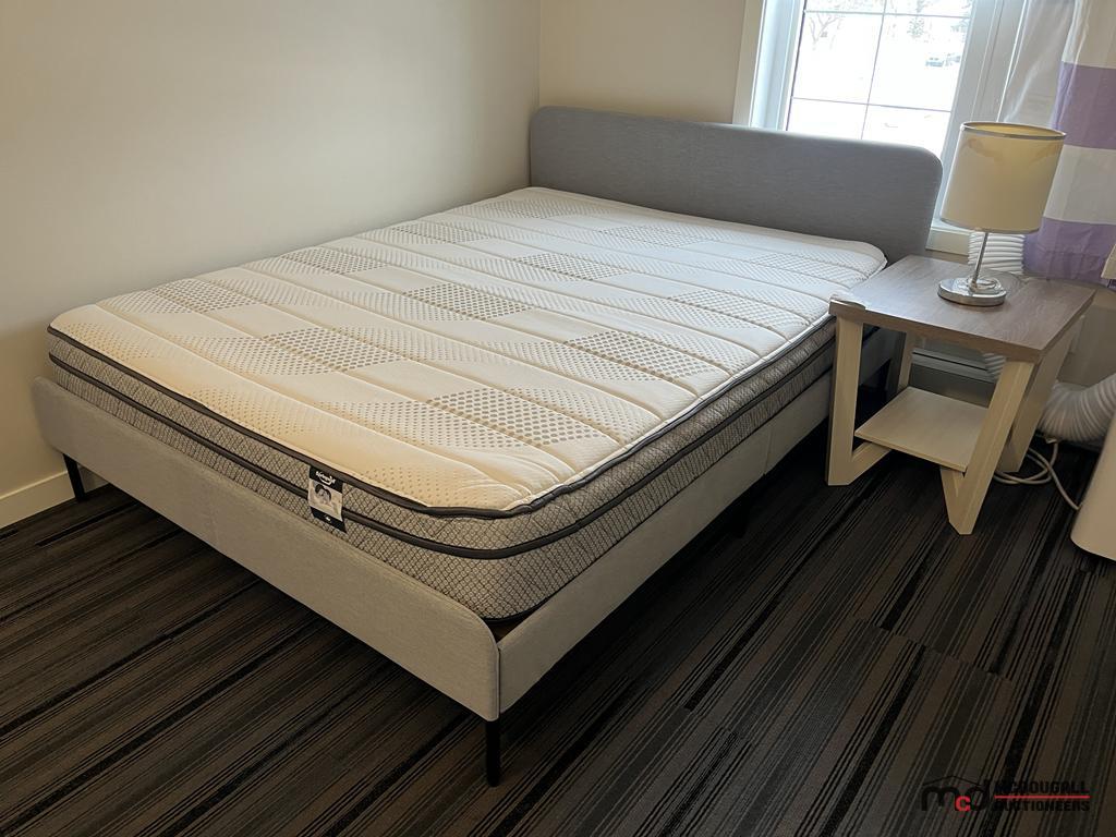 Springwall Mattress , Bed Frame, Side Table & Lamp
