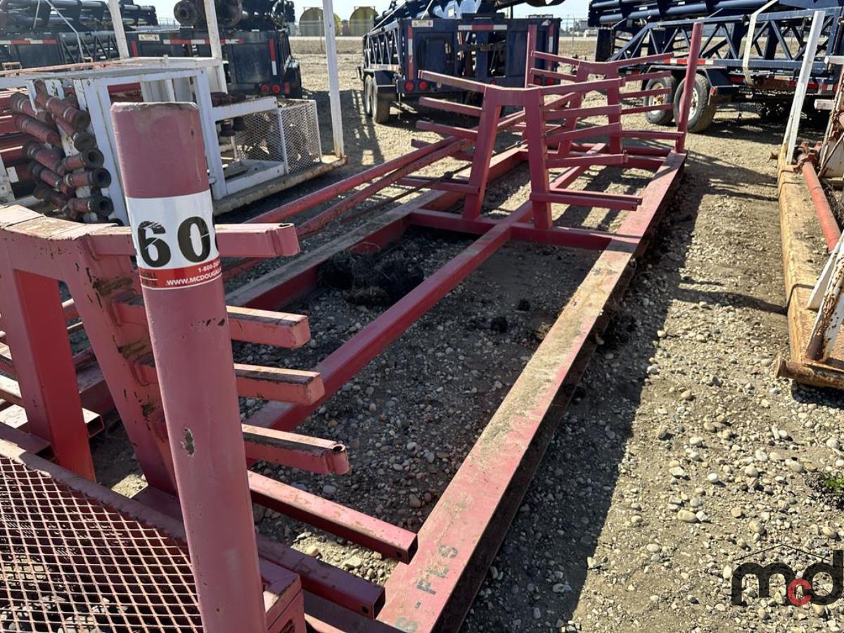Skid Mounted Pipe Storage Rack w/ Pipe