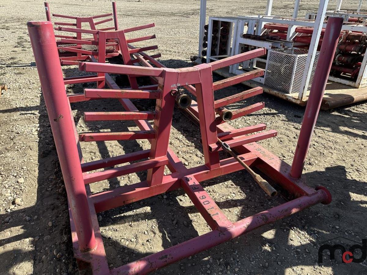Skid Mounted Pipe Storage Rack w/ Pipe
