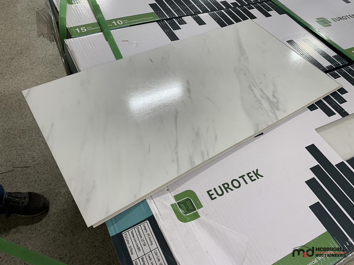 (72) Boxes of Eurotek Click Vinyl SPC Flooring 20 sq./ft Per Box